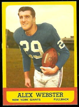 Alex Webster - 1963 Topps #51 - exmt