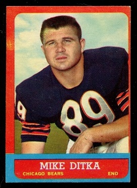 1963 Topps #62 - Mike Ditka - ex
