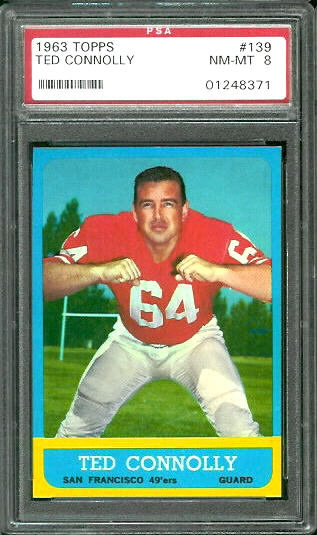 Ted Connolly - 1963 Topps #139 - PSA 8