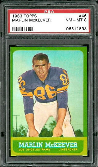 Marlin McKeever - 1963 Topps #46 - PSA 8