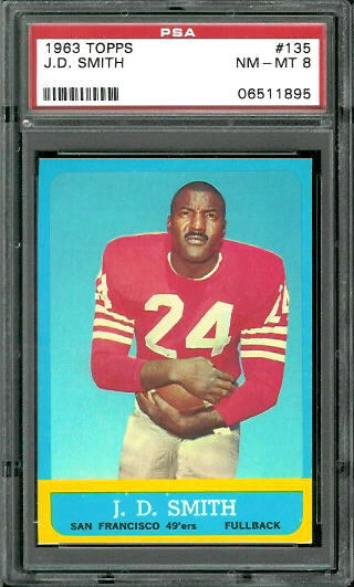 J.D. Smith - 1963 Topps #135 - PSA 8