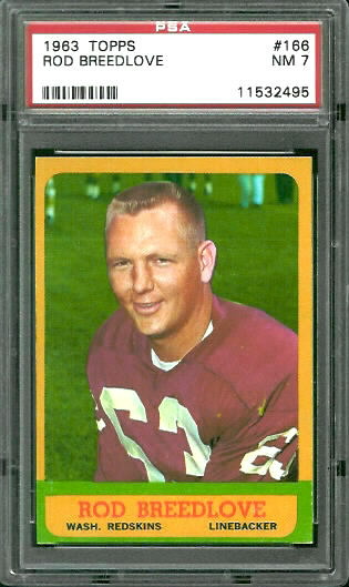 Rod Breedlove - 1963 Topps #166 - PSA 7