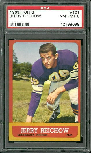Jerry Reichow - 1963 Topps #101 - PSA 8