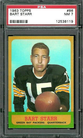 Bart Starr - 1963 Topps #86 - PSA 7