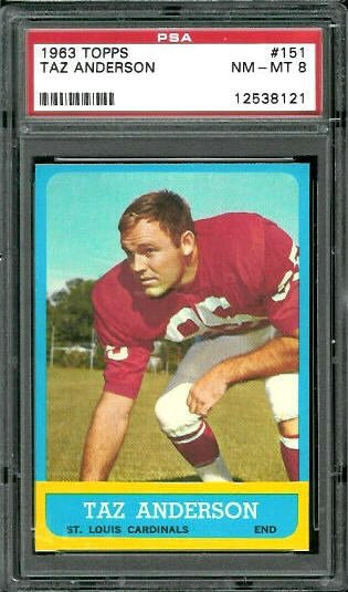 Taz Anderson - 1963 Topps #151 - PSA 8
