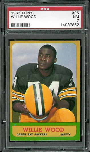Willie Wood - 1963 Topps #95 - PSA 7