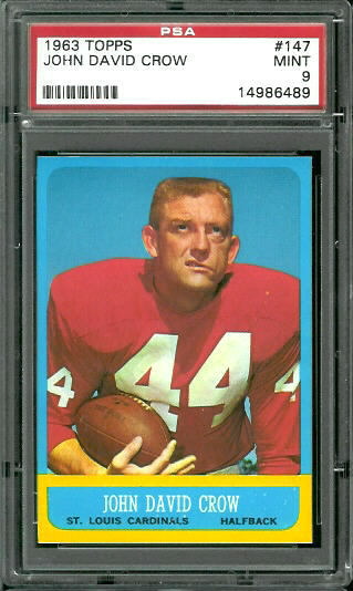 John David Crow - 1963 Topps #147 - PSA 9
