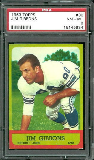 Jim Gibbons - 1963 Topps #30 - PSA 8