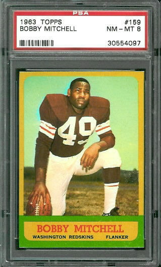 Bobby Mitchell - 1963 Topps #159 - PSA 8