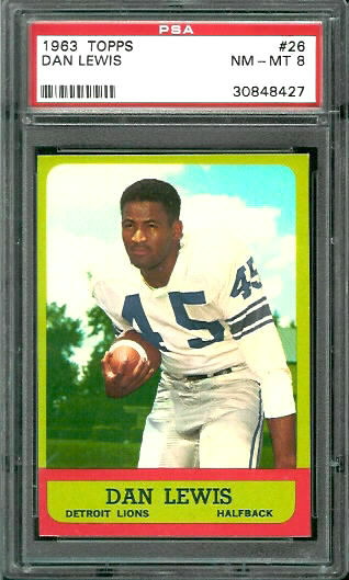 Dan Lewis - 1963 Topps #26 - PSA 8