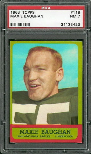 Maxie Baughan - 1963 Topps #118 - PSA 7