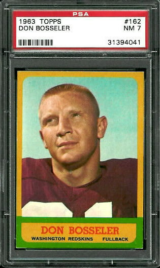 Don Bosseler - 1963 Topps #162 - PSA 7
