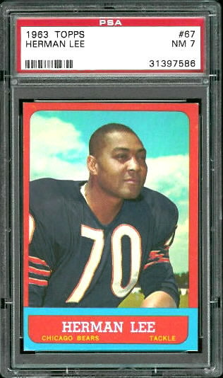 Herman Lee - 1963 Topps #67 - PSA 7