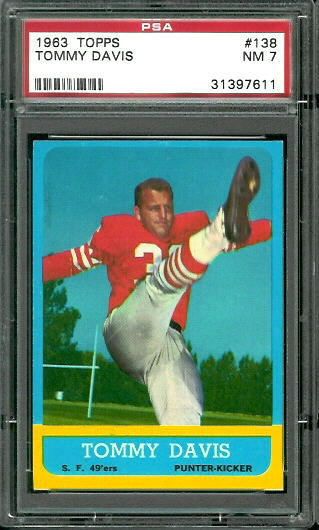 Tommy Davis - 1963 Topps #138 - PSA 7