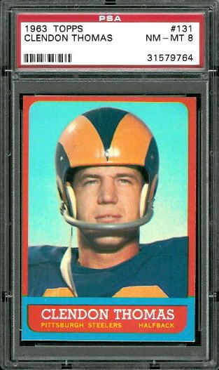 Clendon Thomas - 1963 Topps #131 - PSA 8