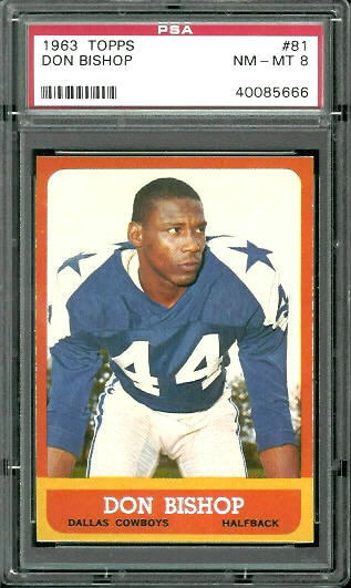 Don Bishop - 1963 Topps #81 - PSA 8