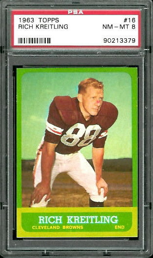 Rich Kreitling - 1963 Topps #16 - PSA 8