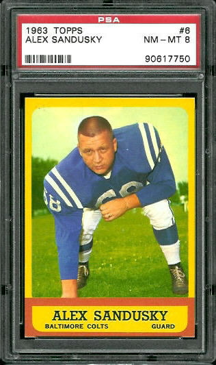 Alex Sandusky - 1963 Topps #6 - PSA 8