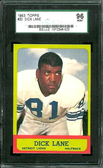 Dick Lane - 1963 Topps #32 - SGC 96