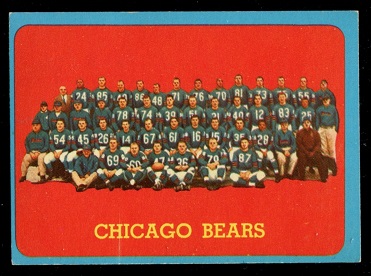 Bears Team - 1963 Topps #72 - nm oc