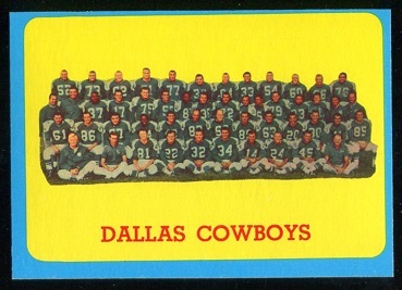 Cowboys Team - 1963 Topps #84 - exmt