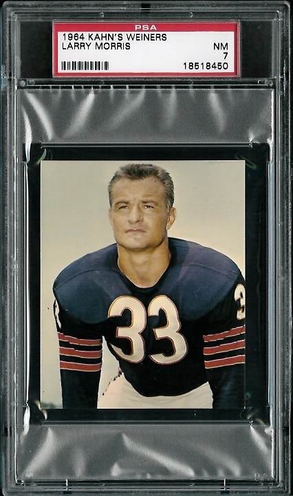 Larry Morris - 1964 Kahns #28 - PSA 7