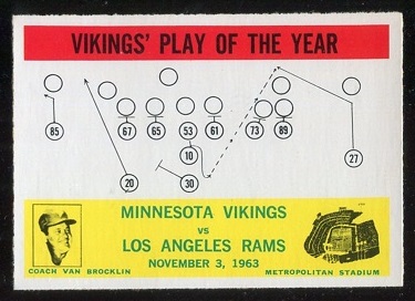 1964 Philadelphia #112 - Vikings Play of the Year - nm-mt