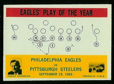Eagles Play of the Year - 1964 Philadelphia #140 - nm