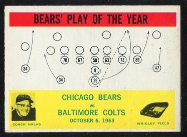 Bears Play of the Year - 1964 Philadelphia #28 - exmt