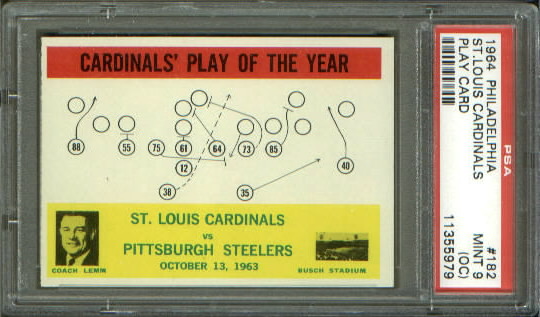 Cardinals Play of the Year - 1964 Philadelphia #182 - PSA 9 oc