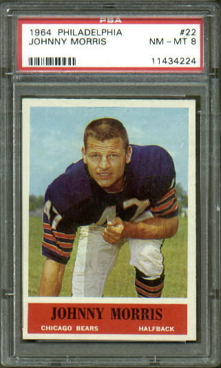 Johnny Morris - 1964 Philadelphia #22 - PSA 8