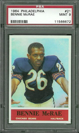 1964 Philadelphia #21 - Bennie McRae - PSA 9