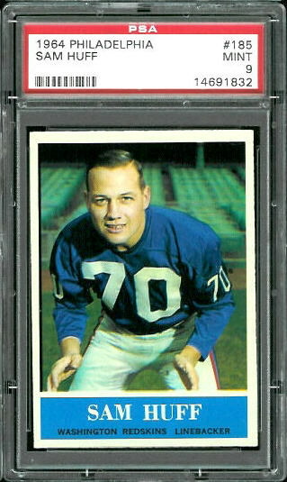 Sam Huff - 1964 Philadelphia #185 - PSA 9