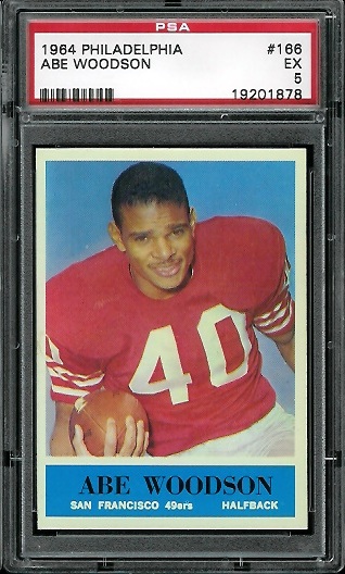 Abe Woodson - 1964 Philadelphia #166 - PSA 5