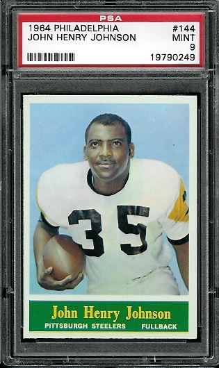 John Henry Johnson - 1964 Philadelphia #144 - PSA 9
