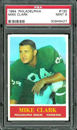 Mike Clark - 1964 Philadelphia #130 - PSA 9