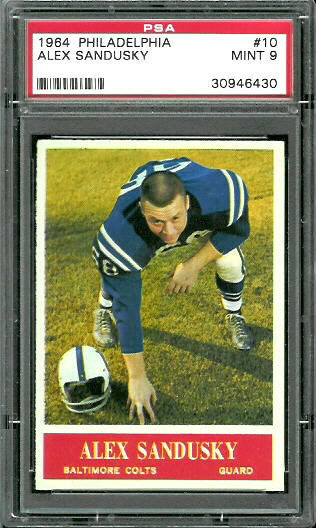 1964 Philadelphia #10 - Alex Sandusky - PSA 9