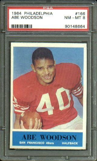 Abe Woodson - 1964 Philadelphia #166 - PSA 8