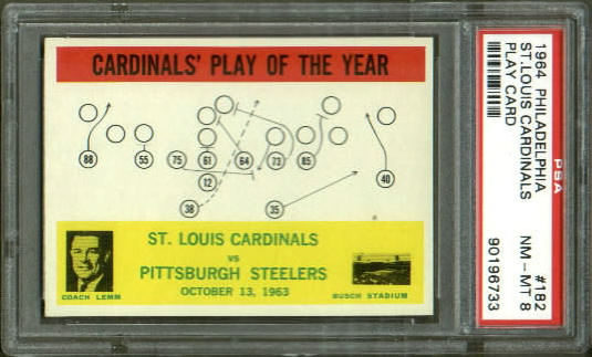 Cardinals Play of the Year - 1964 Philadelphia #182 - PSA 8