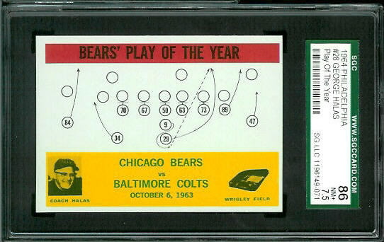 Bears Play of the Year - 1964 Philadelphia #28 - SGC 86