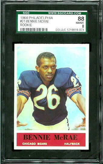 1964 Philadelphia #21 - Bennie McRae - SGC 88