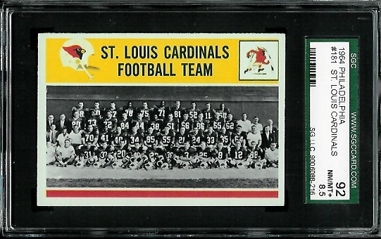 Cardinals Team - 1964 Philadelphia #181 - SGC 92
