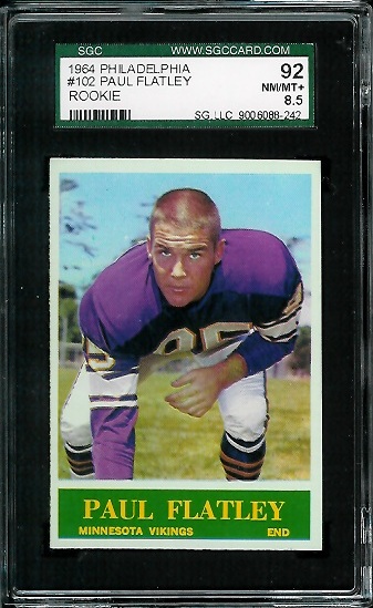 Paul Flatley - 1964 Philadelphia #102 - SGC 92