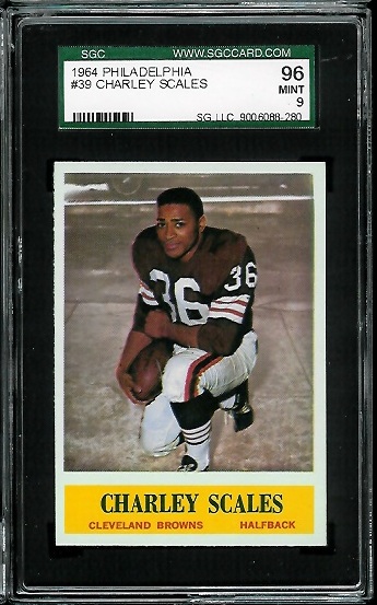 Charley Scales - 1964 Philadelphia #39 - SGC 96