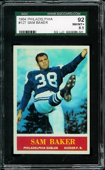 Sam Baker - 1964 Philadelphia #127 - SGC 92