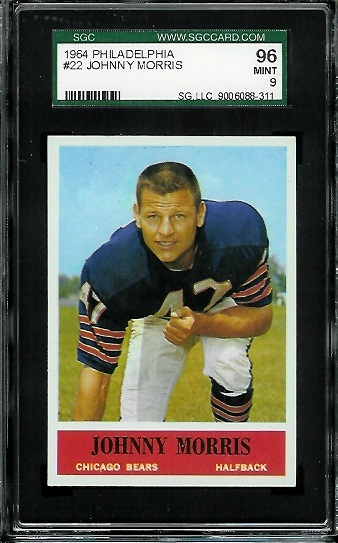 Johnny Morris - 1964 Philadelphia #22 - SGC 96