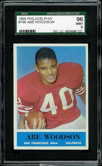 Abe Woodson - 1964 Philadelphia #166 - SGC 96