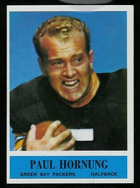 Paul Hornung - 1964 Philadelphia #74 - exmt
