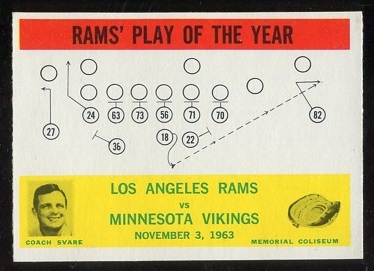 1964 Philadelphia #98 - Rams Play of the Year - nm+