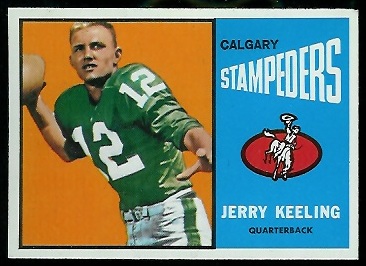 1964 Topps CFL #17 - Jerry Keeling - nm